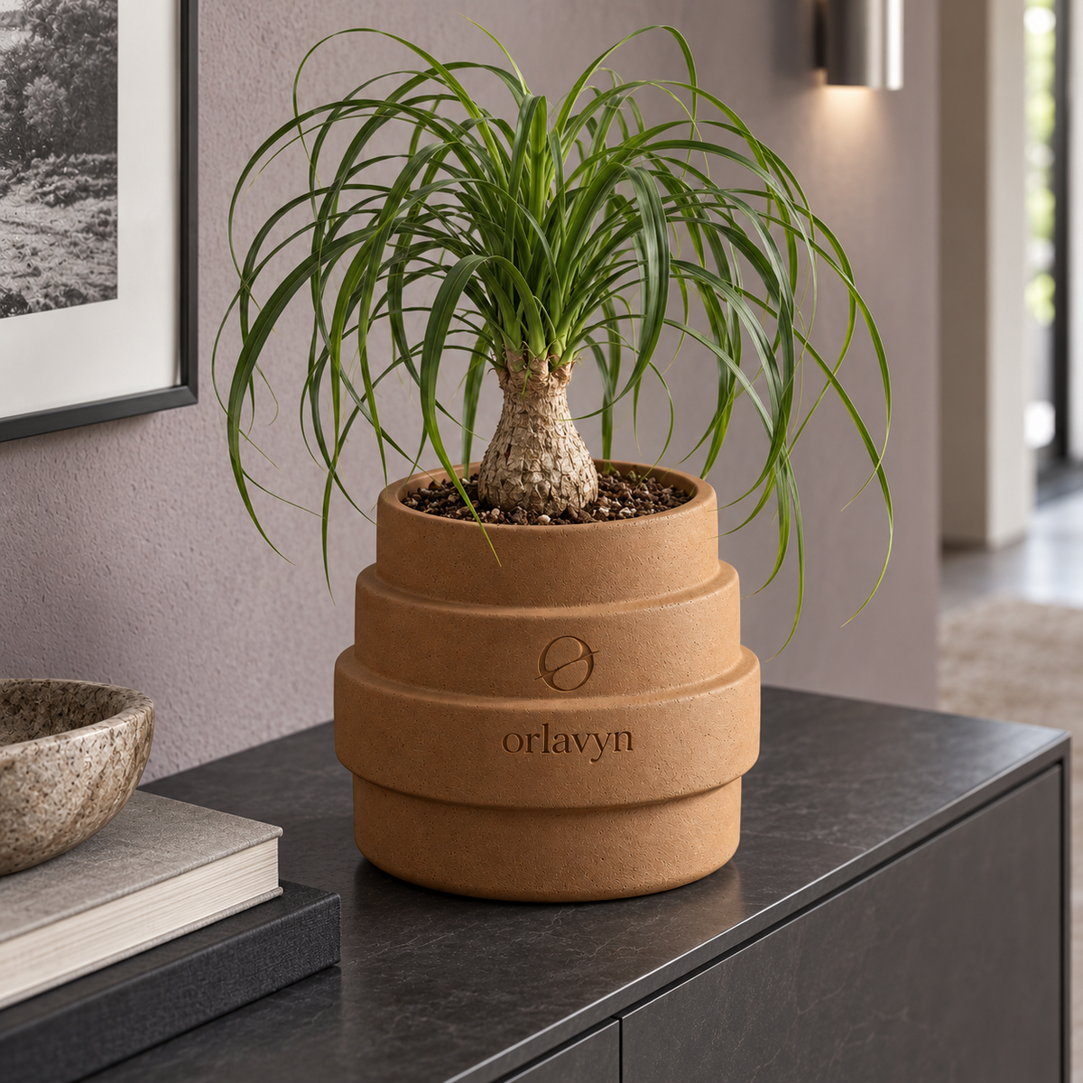 Orlavyn® Ochre Clay Layered Step Planter