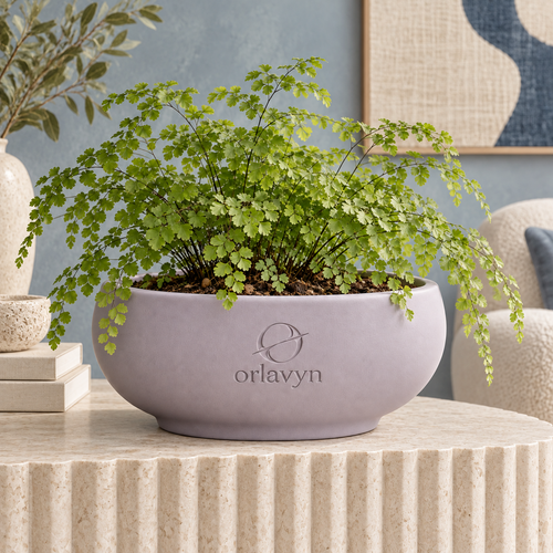 Orlavyn® Soft Lilac Low Basin Planter