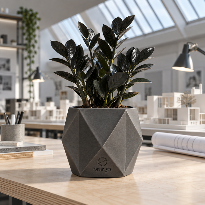 Orlavyn® Charcoal Fold Form Planter