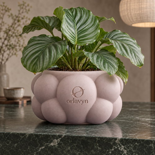 Orlavyn® Dusty Rose Bubble Form Planter