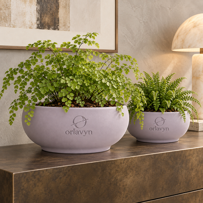 Orlavyn® Soft Lilac Low Basin Planter