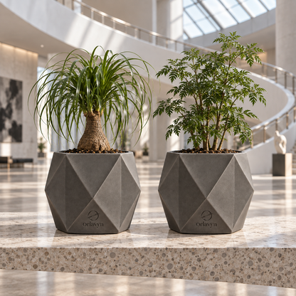 Orlavyn® Charcoal Fold Form Planter